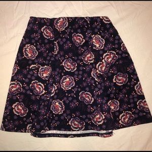 Hollister floral skater skirt